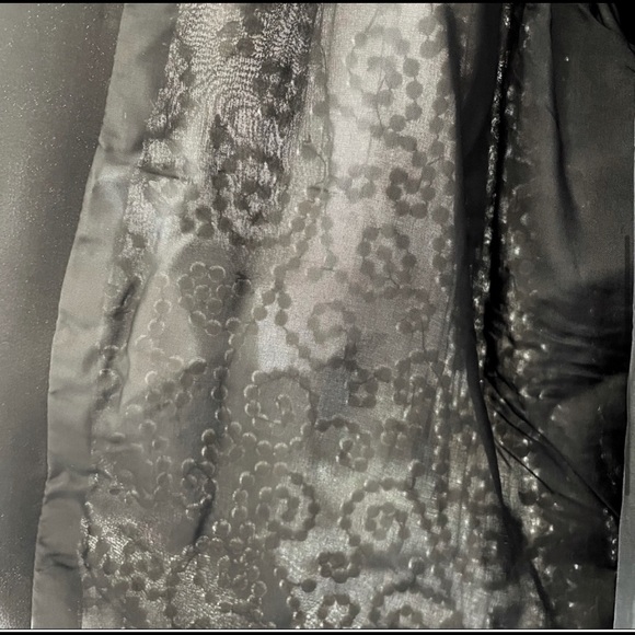 Beaded Silk Open Jacket All Over Pearl Embellished Formal Vintage Women Size L - Picture 10 of 10